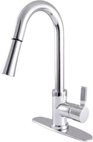 Gourmetier LS8681CTL Continental Single-Handle Pull-Down Kitchen Faucet, Polished Chrome
