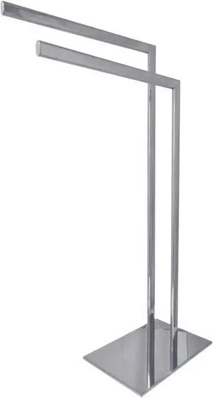 Kingston Brass SCC3091 Modern Edenscape Pedestal Dual Towel Rack - Polished Chrome