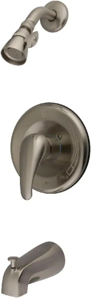Kingston Brass KB1638LL Tub and Shower Faucet With, Brushed Nickel