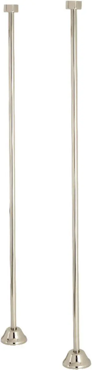 Kingston Brass CC486 Vintage Straight Bath Supply Lines, Polished Nickel