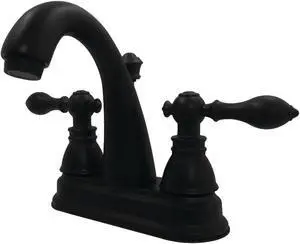 Fauceture FSY5610ACL 4 in. Centerset Bathroom Faucet, Matte Black