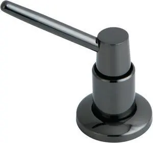 Kingston Brass SD8640 Water Onyx Soap Dispenser, Black Stainless Steel
