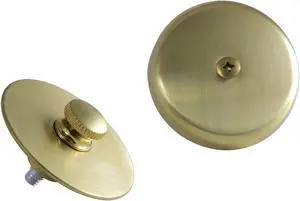 Kingston Brass DTL5303A7 Tub Drain Stopper with Overflow Plate Replacement Trim Kit, Satin Brass - 1.81 x 3.13 x 3.13 in.