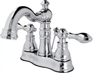 Fauceture FSC1601ACL 4 in. Centerset Bathroom Faucet, Polished Chrome