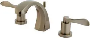 Kingston Brass KS4988DFL 8 in. Widespread Bathroom Faucet, Brushed Nickel