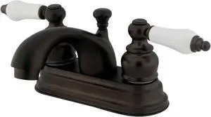Kingston Brass KB3605PL 4 in. Centerset Bathroom Faucet, Oil Rubbed Bronze