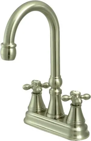 Kingston Brass KS2498AX Bar Faucet, Brushed Nickel