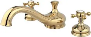 Kingston Brass KS3332BX Roman Tub Filler, Polished Brass