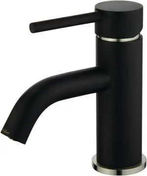 Fauceture LS8229DL Concord Single-Handle Monoblock Bathroom Faucet, Matte Black/Brushed Nickel