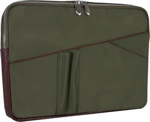 McKlein USA 18321 15 in. Auburn Nylon Laptop Sleeve, Green