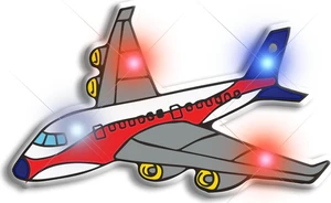 Airplane Flashing Body Light Lapel Pins Airplane Flashing Body Light Lapel Pins