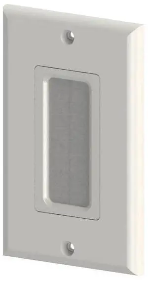 1-Gang Brush Wall Plate_ White