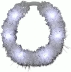 LED White Feather Angel Halo Crown Headband LED White Feather Angel Halo Crown Headband