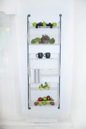 Wire Basket Wall Shelf