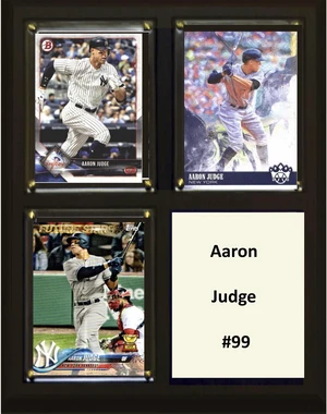 MLB 6"x8" Aaron Judge New York Yankees Two Card Plaque MLB 6"x8" Aaron Judge New York Yankees Two Card Plaque