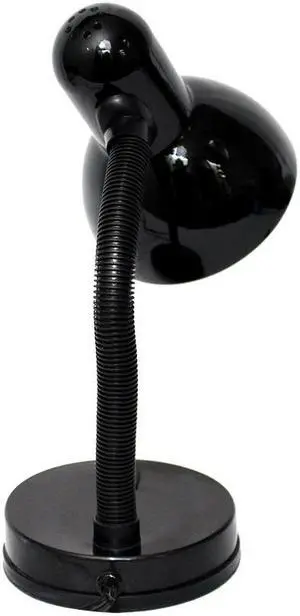 Simple Designs Basic Metal Desk Lamp with Flexible Hose Neck