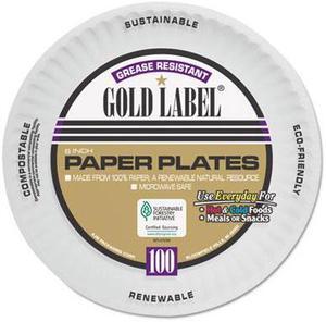 C-Gold Label Ppr Plt Coat 6In Whi 12/100