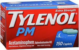 Tylenol PM Pain Reliever Nighttime Sleep Aid  150 Caplets