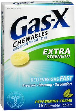 Gas-X Chewable Tablets Extra Strength Peppermint Creme - 18 ct