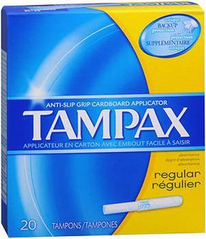 Tampax Flushable Applicator Regular Absorbency Tampons - 20 ea.