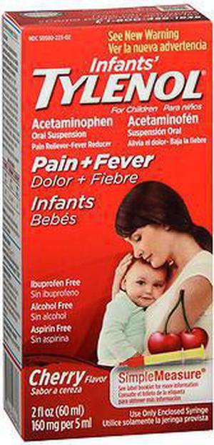 Tylenol Infants Acetaminophen Oral Suspension Cherry Flavor  2 oz