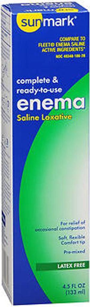 Sunmark Complete & Ready-to-Use Enema Saline Laxative - 4.5 oz