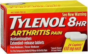 Tylenol 8 HR Arthritis Pain Caplets 650mg  24 ct
