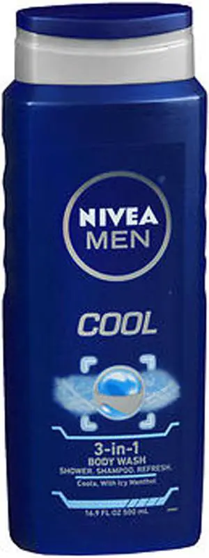 Nivea Men Cool 3-in-1 Body Wash - 16.9 oz