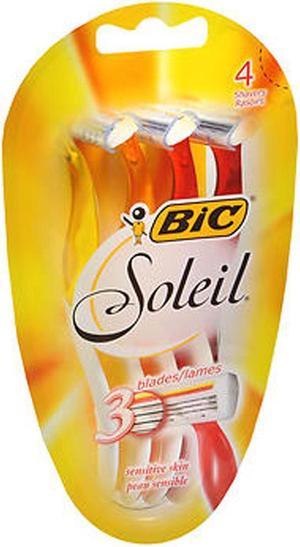 Bic Soleil Triple Blade Shavers For Women Sensitive Skin - 4 ct