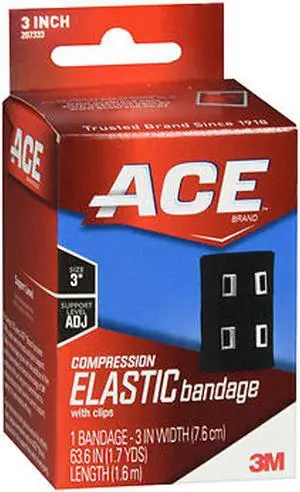 Ace Elastic Bandage, Black, 3 Inch