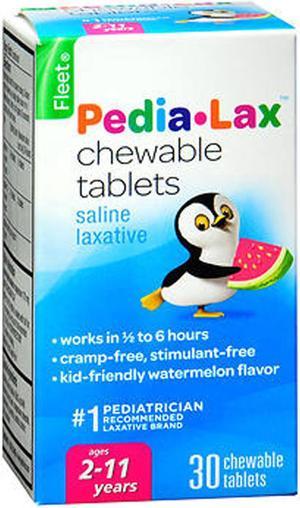Fleet Pedia-Lax Chewable Tablets, Watermelon Flavor for Children - 30 Ct