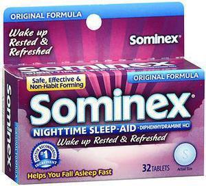 Sominex Nighttime Sleep-Aid Tablets Original Formula  - 32 ct