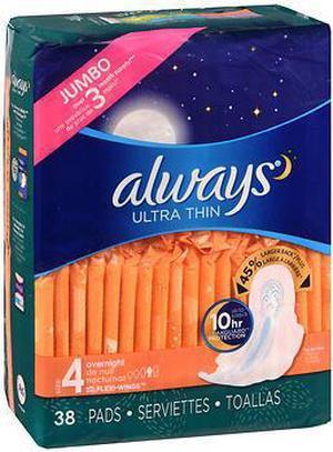 Maxi Pads, Extra Heavy Overnight, 20/pack, 6/carton