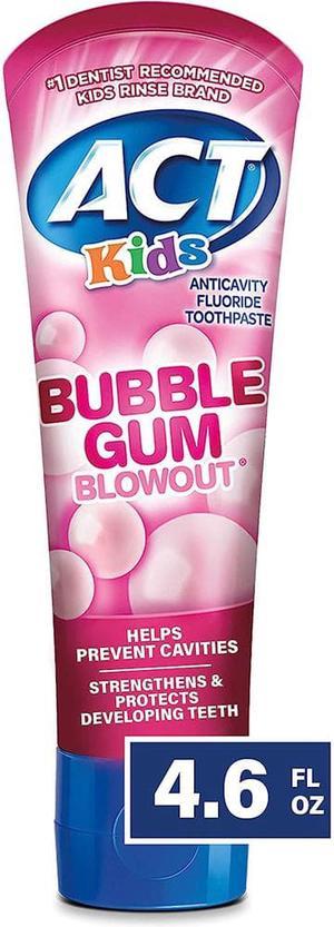 Act Kids Anticavity Fluoride Toothpaste Bubble Gum Blowout - 4.6 oz