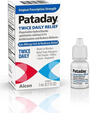Pataday Twice Daily Eye Allergy Itch & Redness Relief - 0.17 fl oz