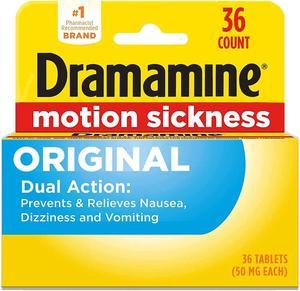 Dramamine Motion Sickness Relief Tablets Original Formula - 36 ct