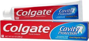 Colgate Cavity Protection Fluoride Toothpaste Regular Flavor  8 oz