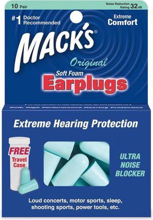 Mack's Soft Foam Earplugs Original - 10 Pair