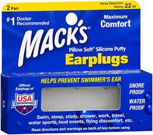 Mack's Pillow Soft Silicone Earplugs - 2 Pair