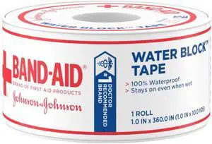 Band-Aid Water Block Waterproof Medical Tape 10 yards (117121)