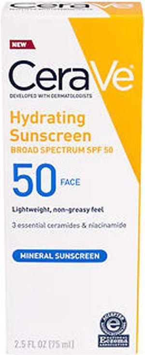 CeraVe Hydrating Face Sunscreen SPF 50  25 oz