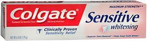 Colgate Sensitive Whitening Anticavity Toothpaste Gel Fresh Mint  6 oz