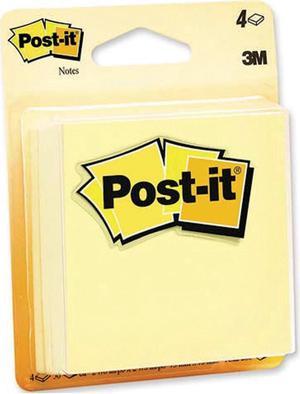 3m 5400 4 Pack 3 in. x 3 in. 50 Sheet Post-It Note Pads