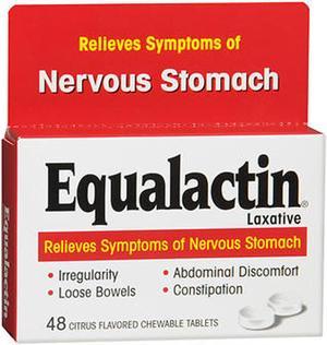 Equalactin Laxative Chewable Tablets Citrus Flavored - 48 ct