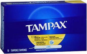 Tampax Tampons Regular Absorbency - 10 ct
