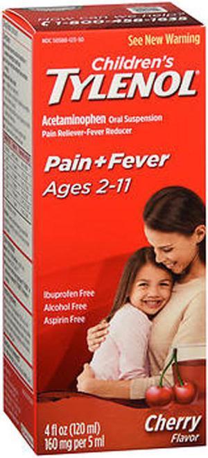 Tylenol Childrens Pain  Fever Oral Suspension Cherry Blast Flavor  4 oz