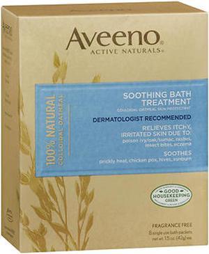 Aveeno Active Naturals Soothing Bath Treatment  8  15 oz packets