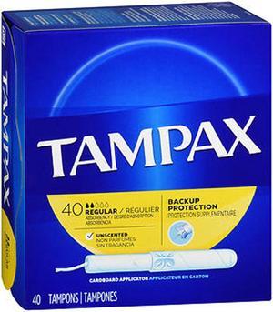 Tampax Flushable Tampons Regular - 40 ea.