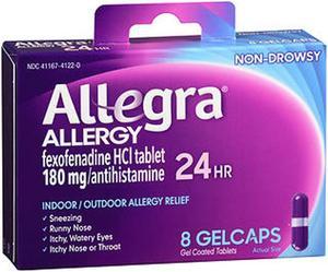Allegra 24 Hour Allergy - 8 Gelcaps