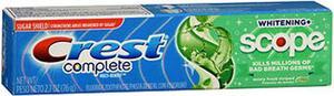 Crest Complete Toothpaste Whitening Plus Scope - 2.7 oz